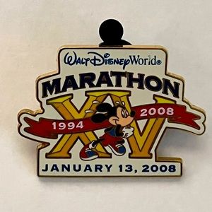 Disney Pin 59440 WDW- 2008 Marathon - 15th Anniversary - Mickey Mouse